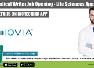 IQVIA Medical Writer Job