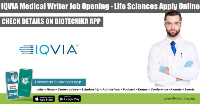 IQVIA Medical Writer Job