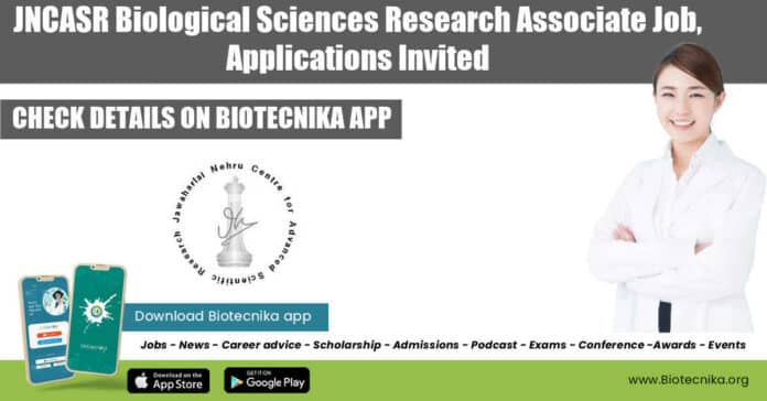 JNCASR Biological Sciences Research