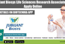 Jubilant Biosys Life Sciences