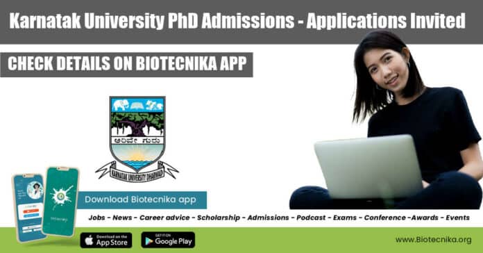 Karnatak University PhD Admissions