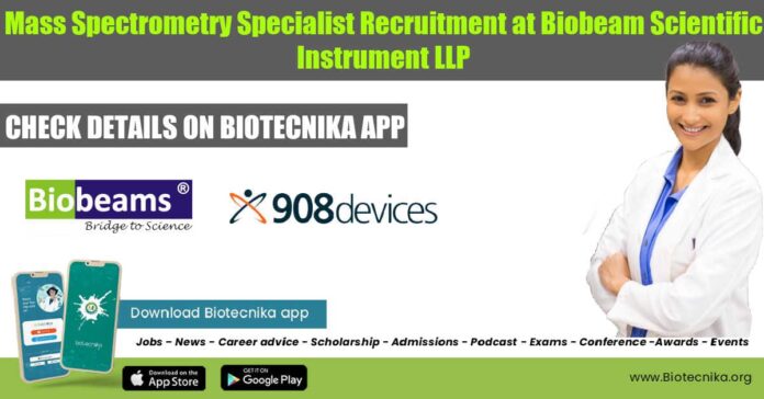 Mass Spectrometry Specialist Recruitment 2022