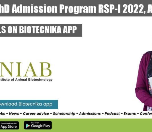 NIAB PhD Admission 2022
