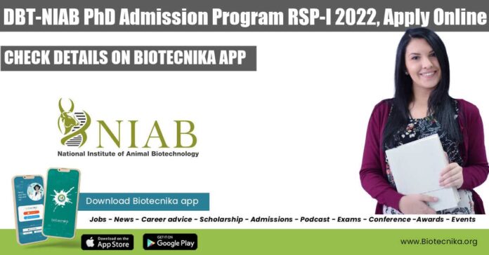 NIAB PhD Admission 2022