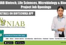 NIAB Biotech, Life Sciences, Microbiology & Biochem Project Job Openings NIAB Vacancies 2022