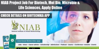 NIAB Vacancy 2022