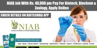 NIAB Vacancy 2022 For