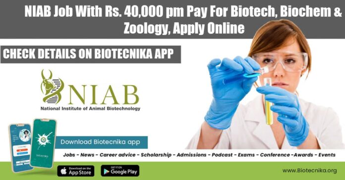 NIAB Vacancy 2022 For