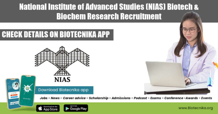 NIAS JRF Job