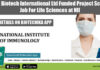 Bharat Biotech International Ltd Funded Project Scientist Job For Life Sciences at NII NII PhD Project Scientist