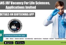 NIMHANS JRF Vacancy For Life Sciences, Applications Invited NIMHANS JRF Vacancy