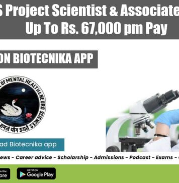 NIMHANS Project Jobs 2022