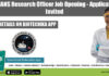 NIMHANS Research Officer Job Opening – Applications Invited NIMHANS Research Officer Job