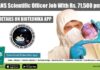 NIMHANS Scientific Officer Job