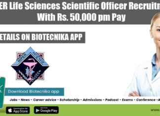 NIPER Scientific Officer Job