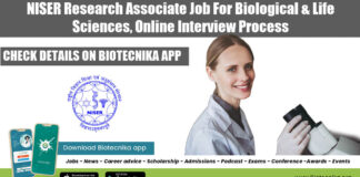 NISER Research Associate Job