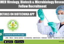 PGIMER Virology, Biotech & Microbiology Research Fellow Recruitment PGIMER JRF For Virology