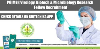 PGIMER JRF For Virology
