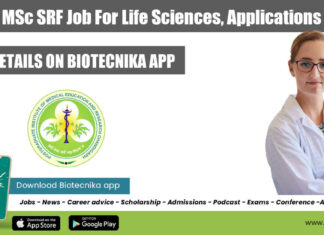 PGIMER MSc SRF Job