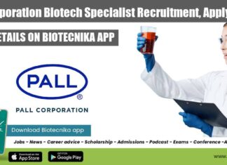Pall Corporation Biotech Specialist