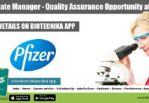 Pfizer QA Job