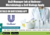 R&D Manager Job at Unilever – Microbiology & Cell Biology Apply R&D Manager Job at Unilever
