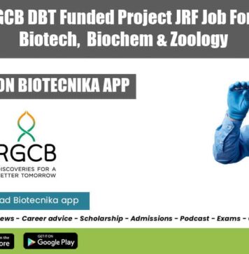 RGCB JRF Vacancy 2022