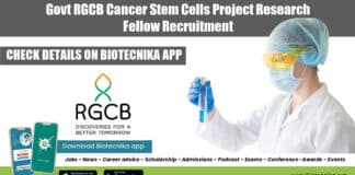 RGCB Research Job