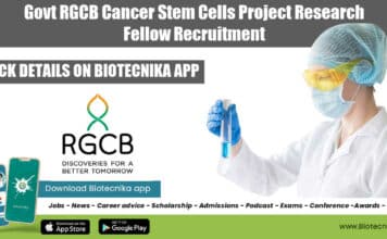 RGCB Research Job