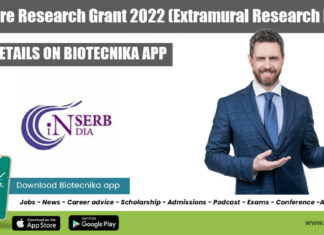 SERB-Core Research Grant 2022