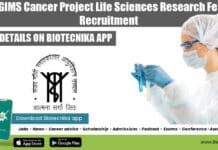 SGPGIMS Cancer Project Life Sciences Research Fellow Recruitment SGPGIMS Jobs 2022