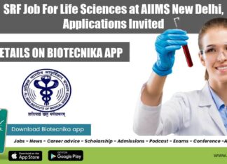 SRF Job For Life Sciences