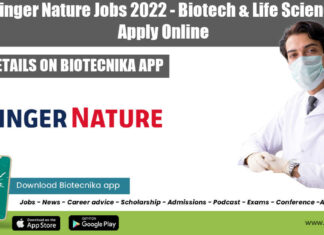 Springer Nature Jobs 2022