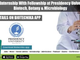 Student Internship With Fellowshipp