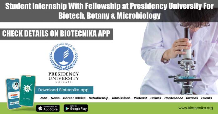 Student Internship With Fellowshipp