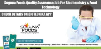 Suguna Foods QA Job