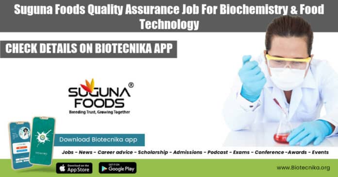 Suguna Foods QA Job