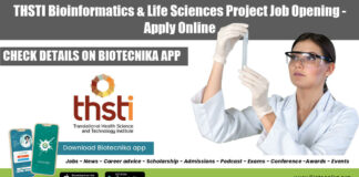 THSTI Project Job Vacancy