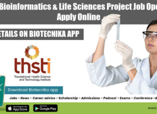 THSTI Project Job Vacancy