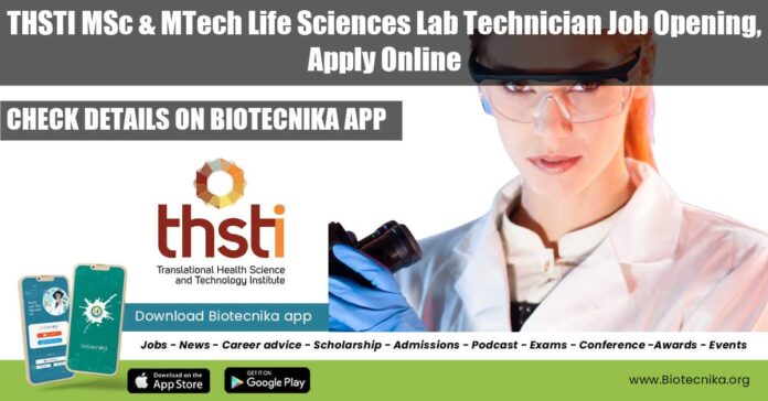 THSTI Research Vacancy 2022