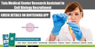 TMC Kolkata Research Vacancy