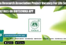 Govt Tea Research Association Project Vacancy For Life Sciences Tea Research Association Project