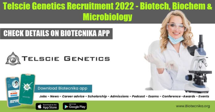 Telscie Genetics Project Jobs