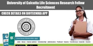 University of Calcutta Job