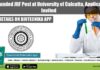 ICMR Funded JRF Post at University of Calcutta, Applications Invited University of Calcutta Vacancy