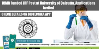 University of Calcutta Vacancy