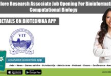 VIT Vellore Research Associate Job Opening For Bioinformatics & Computational Biology VIT Vellore RA Job