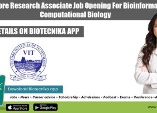 VIT Vellore RA Job