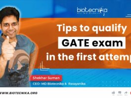Qualify GATE Exam In First Attempt – Tips For GATE Biotech & GATE Life Science Exam Aspirants