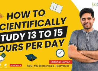 Study For 13-15 Hours A Day